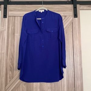 Two by Vince Camuto Beautiful Royal Blue silky tunic.